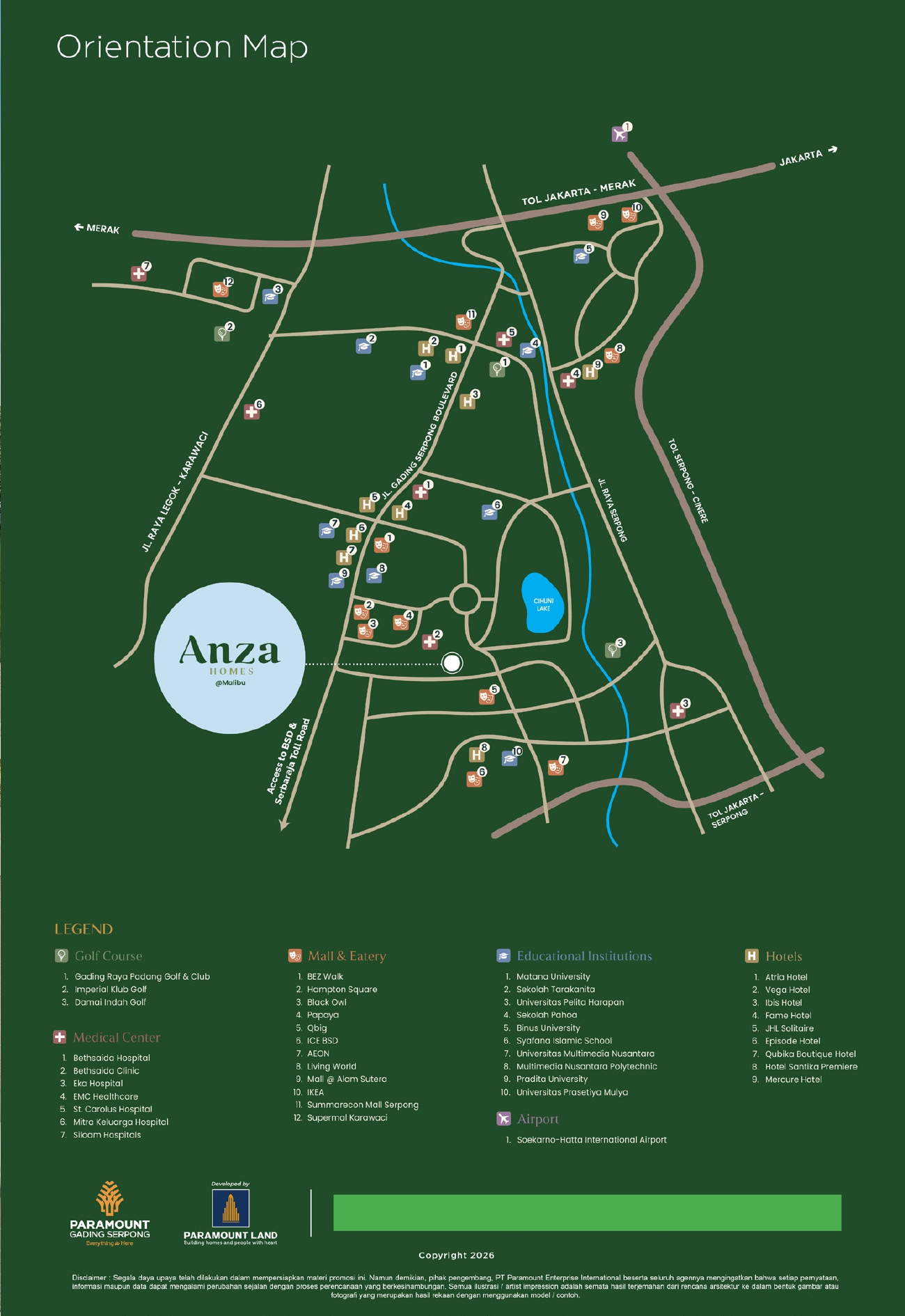 lokasi anza homes gading serpong
