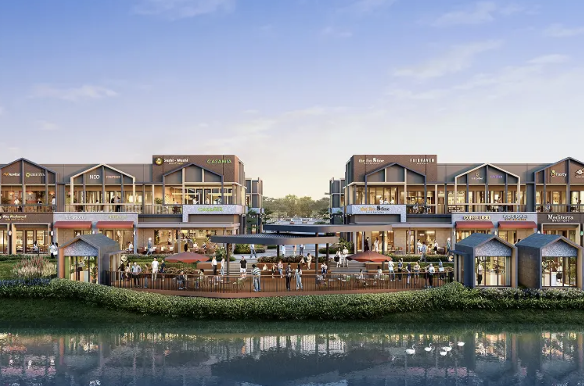 Ruko West Lakeside BSD komersial tepi danau Sinarmas Land